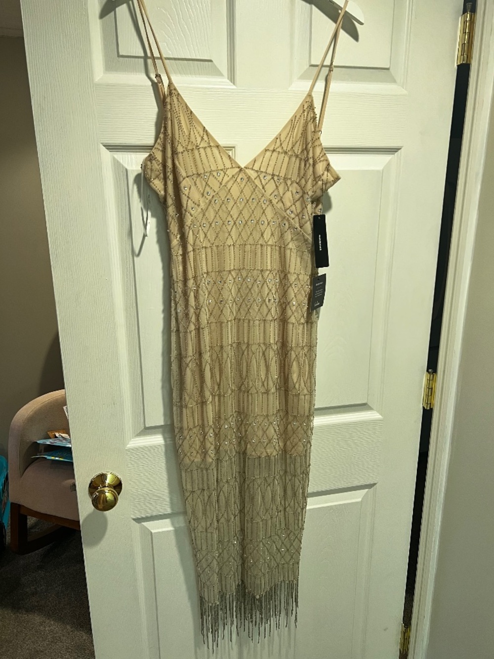 Lulus beaded midi dress